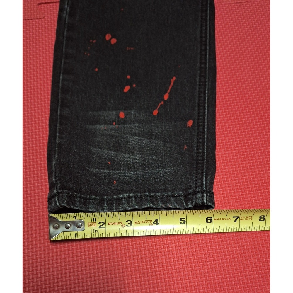 Switch Remarkable Black Jeans Bloody Distressed Ripped Goth Pants Size 40x32 Men - Picture 5 of 9